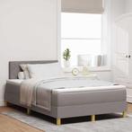 vidaXL Boxspringbed met matras met matras Taupe 120 x 190 cm, Verzenden, Nieuw, Stof