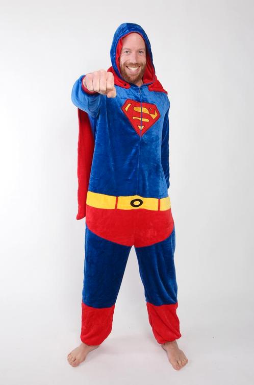 Onesie Superman Pak Kind Kostuum Cape Supergirl 128-134 Supe, Kinderen en Baby's, Carnavalskleding en Verkleedspullen, Nieuw, 134 t/m 140
