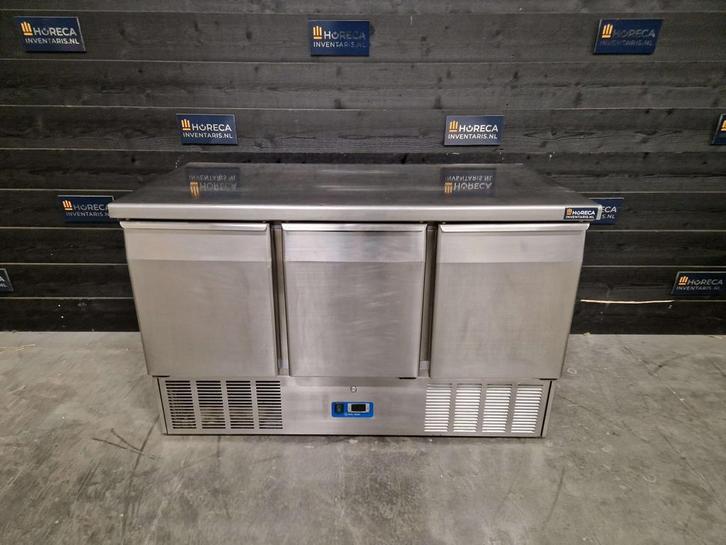Tefcold koelwerkbank | saladette koeling | 3-deurs | CRX 93A, Zakelijke goederen, Horeca | Keukenapparatuur, Gebruikt, Koelen en Vriezen