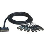 Alva AES25-4F4M1 D-sub <> 4x XLR-F & 4x XLR-M 1m multikabel, Audio, Tv en Foto, Audiokabels en Televisiekabels, Verzenden, Nieuw