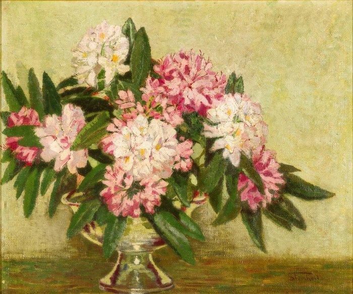 Adolph Charles Steinheil (1850-1908) - Composizione di fiori, Antiek en Kunst, Kunst | Schilderijen | Klassiek