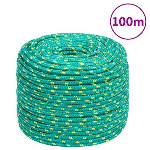 Boottouw 8mm 100m Groen - Retourdeal - Zeilers & Waterspo..., Watersport en Boten, Accessoires en Onderhoud, Nieuw, Ophalen of Verzenden