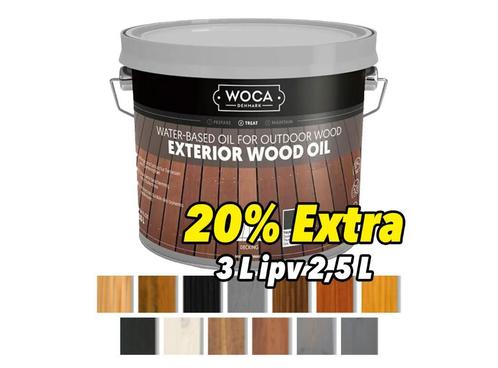 Woca Exterior Wood Oil. Nu tijdelijk 20% GRATIS, Doe-het-zelf en Verbouw, Verf, Beits en Lak, Overige kleuren, Nieuw, Minder dan 5 liter