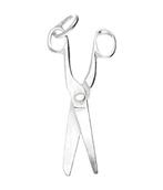 Zilveren Schaar ketting hanger - groot, Sieraden, Tassen en Uiterlijk, Verzenden, Nieuw