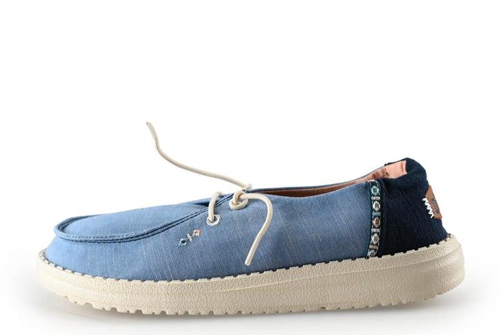 HEY DUDE Instappers in maat 38 Blauw, Kleding | Dames, Schoenen, Blauw, Zo goed als nieuw, Instappers, Verzenden