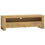 Tv-meubel Teakhout 110cm - Retourdeal - 41% Korting!, 100 tot 150 cm, Teakhout, Nieuw, Ophalen of Verzenden