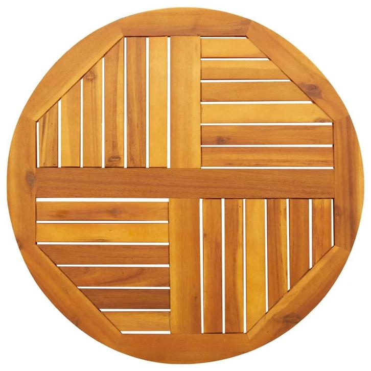 vidaXL Tafelblad rond Ø 70x2 cm massief acaciahout, Huis en Inrichting, Tafels | Eettafels, Nieuw, Verzenden