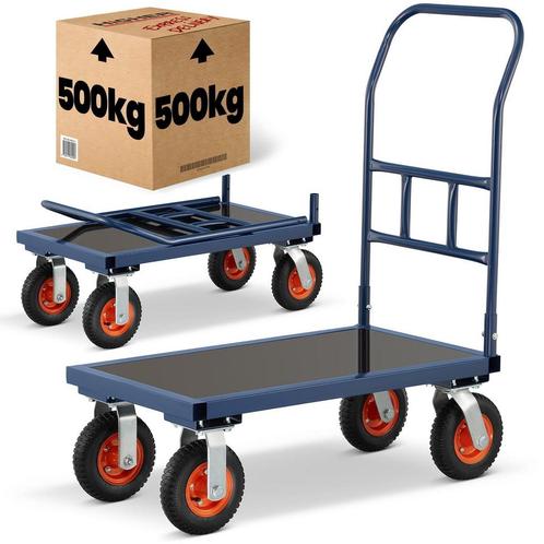 Waterbestendige Transportwagen 90x50cm - Stevig Multiplex..., Doe-het-zelf en Verbouw, Transportwagens, Nieuw, Ophalen of Verzenden