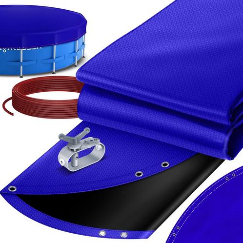 KESSER® Zwembad zonnezeil - Afdekzeil - Ø305cm - Blauw •, Tuin en Terras, Tuinmeubel-accessoires, Nieuw, Verzenden