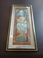 Spiegel (4) - Glas, Hout - Na Alphonse Mucha, Antiek en Kunst