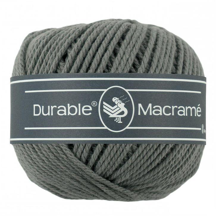 Durable Macramé - 2235 ash - Katoen Garen, Hobby en Vrije tijd, Breien en Haken, Ophalen of Verzenden