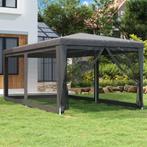 vidaXL Partytent met 6 mesh zijwanden 3x6 m HDPE, Verzenden, Nieuw, Partytent