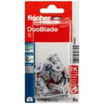 Gipsplaatplug met schroef | Fischer DuoBlade | 6 stuks, Verzenden, Nieuw