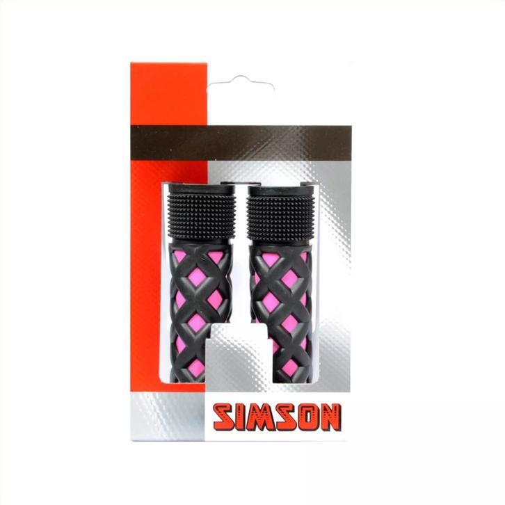 Simson Kinderfiets handvatten - verstelbaar - roze/zwart..., Fietsen en Brommers, Fietsonderdelen, Nieuw, Ophalen of Verzenden