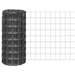vidaXL Euro hek 25x0,8 m staal grijs, Verzenden, Nieuw, IJzer, Minder dan 1 meter