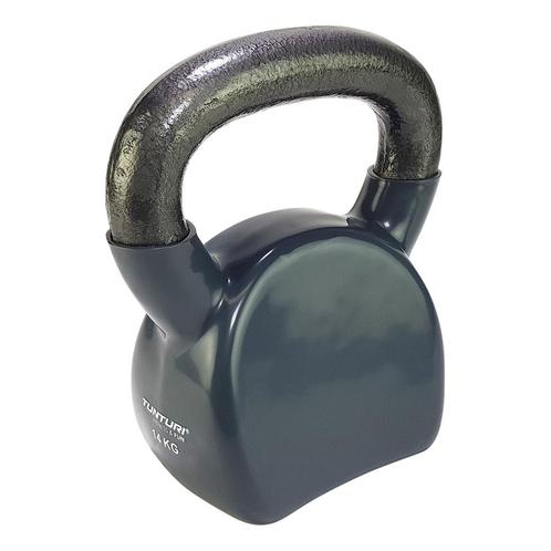 Tunturi Vinyl Kettlebell l 14KG l grijs, Sport en Fitness, Fitnessmaterialen, Kettlebell, Nieuw, Verzenden