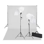 vidaXL Studioset met witte achtergrond en lampen 600x300 cm, Verzenden, Nieuw