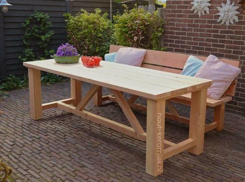 Douglas tuintafel terrastafel tuinbank bank, Tuin en Terras, Tuinsets en Loungesets, Tuinset, Bank, Eettafel, Nieuw, Hout, Ophalen