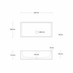 Opzet Wastafel  Immissio Beton 45x26x18 cm ( 6 Kleuren), Doe-het-zelf en Verbouw, Sanitair, Ophalen of Verzenden, Nieuw