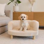 Teddy rib huisdierenfauteuil - taupe - 58 x 46 x 33 cm, Huis en Inrichting, Fauteuils, Verzenden, Nieuw