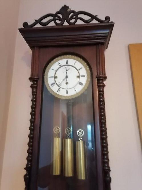 Weense regulateur Biedermeier - Palissander - 1850-1900 -, Antiek en Kunst, Antiek | Klokken