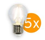 5 stuks Star Trading LED Kogellamp E27 1.5W 150lm 2700K N..., Ophalen of Verzenden, Nieuw