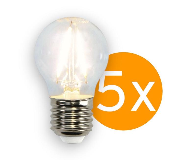 5 stuks Star Trading LED Kogellamp E27 1.5W 150lm 2700K N..., Huis en Inrichting, Lampen | Overige, Nieuw, Ophalen of Verzenden