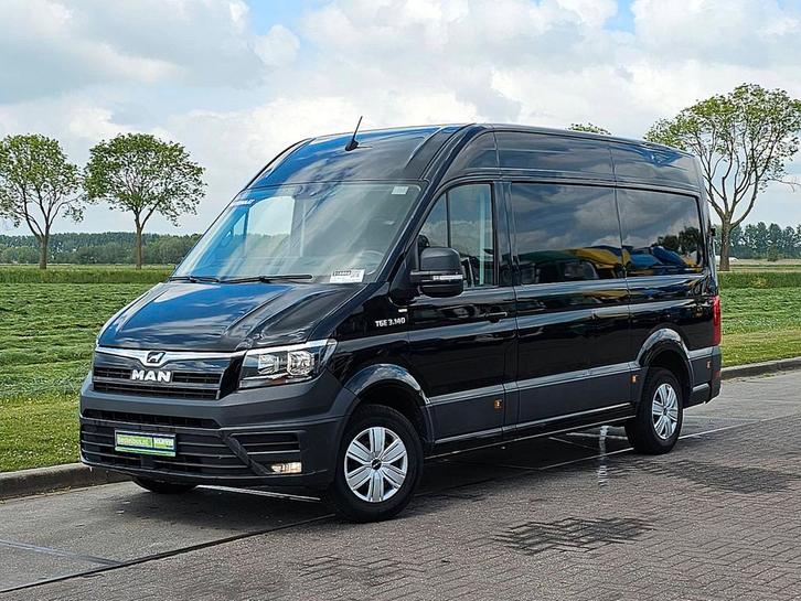 MAN TGE 3.140 Aut L3H3 Navi Trekhaak Camera Cruise, Auto's, Bestelauto's, Onderhoudsboekje, Lease, Grijs, Automaat, Overige kleuren