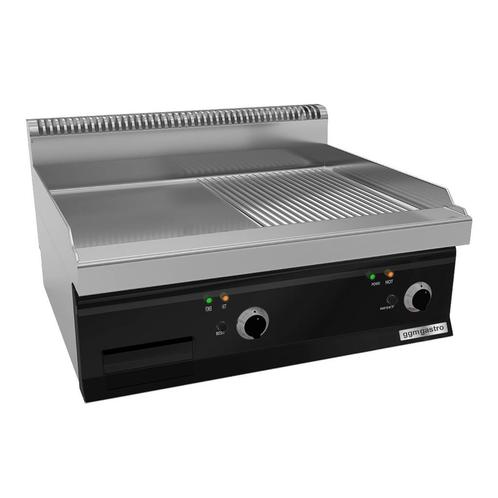 GGM Gastro | Elektrische bakplaat - 7,1 kW - Glad & Gegroefd, Witgoed en Apparatuur, Grillplaten, Nieuw, Verzenden