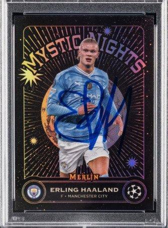 2023 Topps Merlin - Erling Haaland - Autograph - PSA - 1, Verzamelen, Stickers