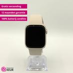 Apple Watch Series 8 41mm GPS Starlight - 1 jaar garantie, Stressniveau, Verzenden, IOS, Zo goed als nieuw