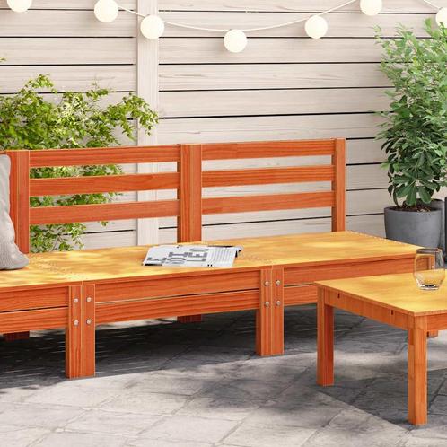 vidaXL Tuinbanken 2 st zonder armleuning massief grenenhout, Tuin en Terras, Tuinsets en Loungesets, Nieuw, Verzenden
