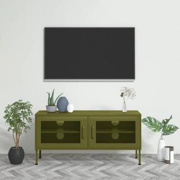 Tv-meubel Olijfgroen 105cm | Retourdeal | 35% Korting! beschikbaar voor biedingen