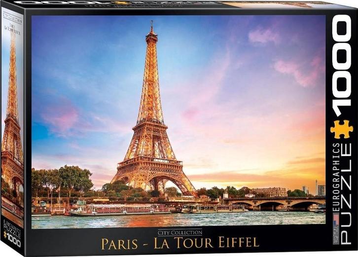 Paris - La Tour Eiffel Puzzel (1000 stukjes) | Eurographics, Hobby en Vrije tijd, Denksport en Puzzels, Nieuw, Verzenden