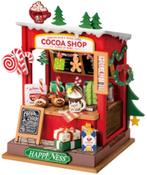 Robotime Christmas Cocoa Shop Kerst Kerstmis Modelbouw, Hobby en Vrije tijd, Modelbouw | Overige, Verzenden, Nieuw