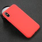 iPhone X Ultraslim Silicone Hoesje TPU Case Cover Rood, Verzenden, Nieuw