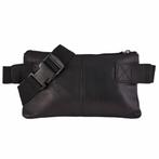 Landley Leren Heuptas met 3 ritsen Unisex Fanny Pack Zwart, Sieraden, Tassen en Uiterlijk, Tassen | Schoudertassen, Overige merken