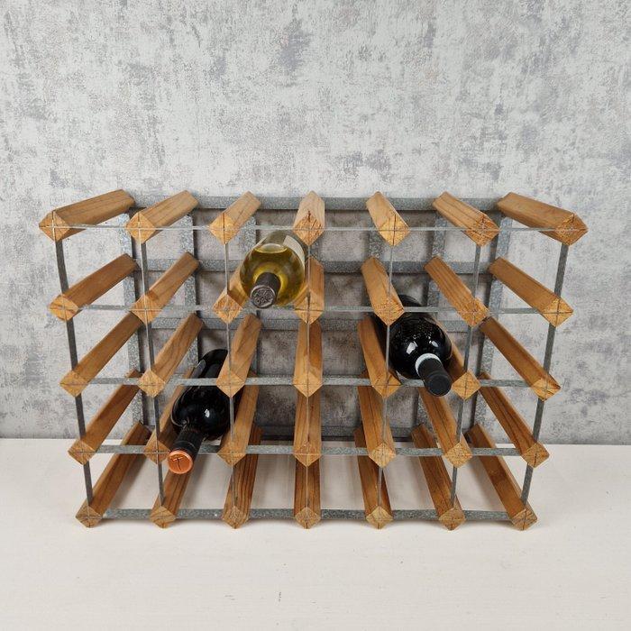 Wijnrek - Gegalvaniseerd - Wijnrek, Hout, Metaal, Antiek en Kunst, Curiosa en Brocante