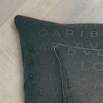 Bvlgari - Set of 2 new pillows made of black Bvlgari canvas