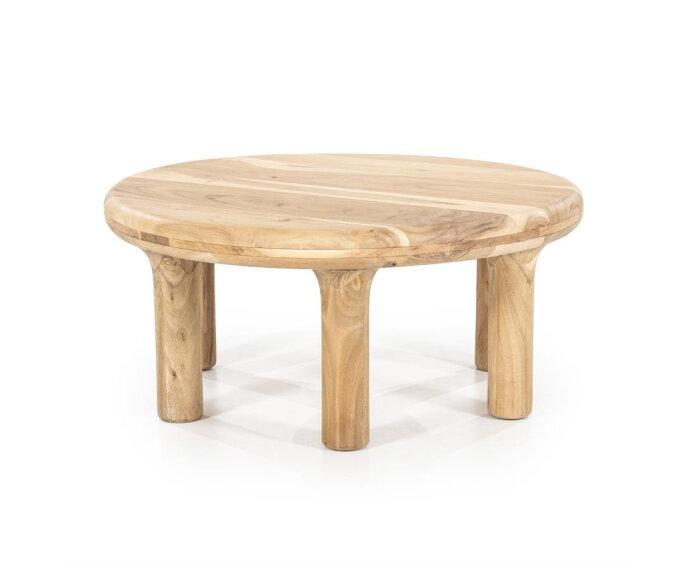 Salontafel Bram rond - naturel | Eleonora, Huis en Inrichting, Tafels | Salontafels, Nieuw, Ophalen of Verzenden
