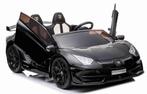 24V Lamborghini Aventador SVJ CARBON, zwart metallic, Mp4 TV, Kinderen en Baby's, Nieuw, Ophalen of Verzenden