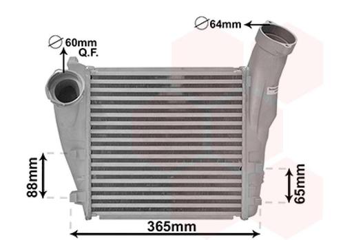 INTERCOOLER VOOR PORSCHE CAYENNE 2002-2010 95511064000, Auto-onderdelen, Airco en Verwarming, Nieuw, Ophalen of Verzenden