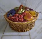 Sarreguemines Barbotine Fruit - Dessertservies (12) -, Antiek en Kunst