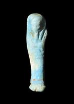 Oude Egypte, late periode Blauwe faience Shabti (Zonder
