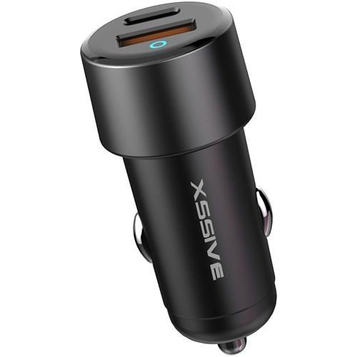 Xssive 85W Pd+Qc3.0 Fast Car Charger Xss-Cc45 - Zwart, Computers en Software, Laptop-opladers, Verzenden