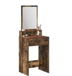 Elegante make-up tafel – Gerookt eiken, opbergruimte en spie, Verzenden, Nieuw
