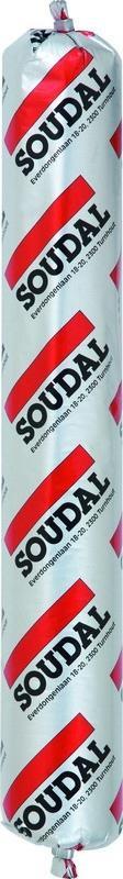 Soudal Silirub P2 600 ml Ral9010 Wit, Ophalen of Verzenden, Nieuw