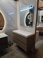 Badmeubel 100 x 45 cm Latte met Lako wastafel – glans wit |, Ophalen of Verzenden, Nieuw, Bad