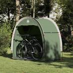 vidaXL Fietstent met dak met opslag Groen 210 x 90 x 174 cm, Verzenden, Nieuw