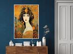 I_KONIQ (1969) - Orange and Gold Art nouveau Woman XXL, Nieuw